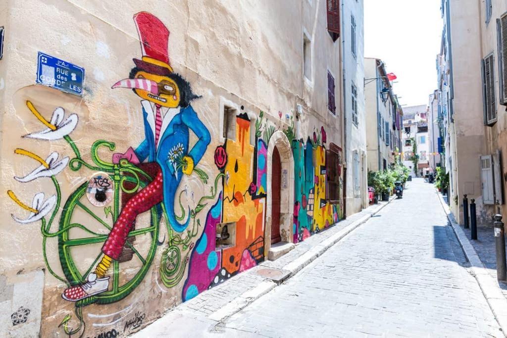 La Sardine Au Coeur Du Panier Lägenhet Marseille Exteriör bild