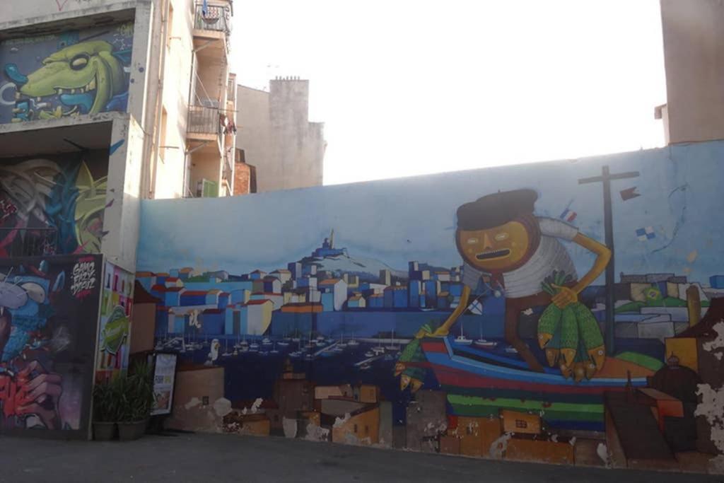 La Sardine Au Coeur Du Panier Lägenhet Marseille Exteriör bild